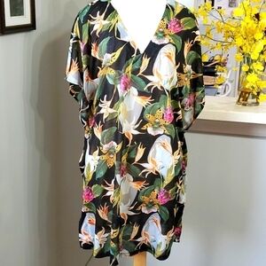 Great cover-up, or little dress.  Hawian Floral Print. By H&M. Size large Travel